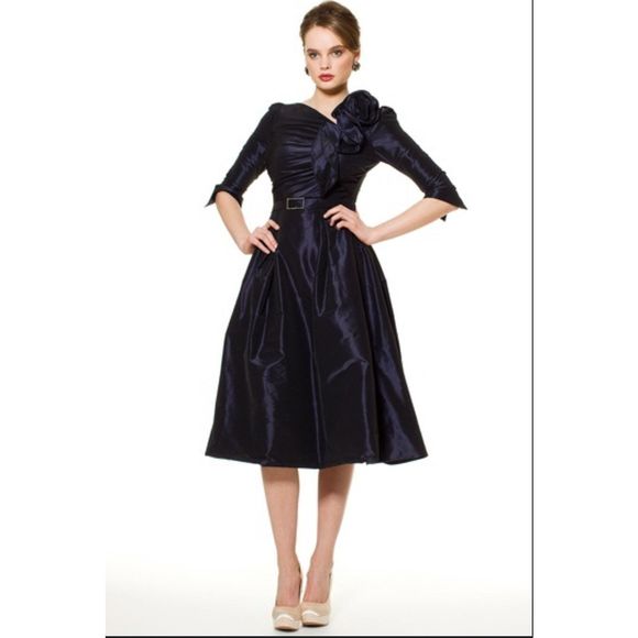 Blue Rickie Freeman by Teri Jon Size 6 Cocktail dress - Picture 2 of 2